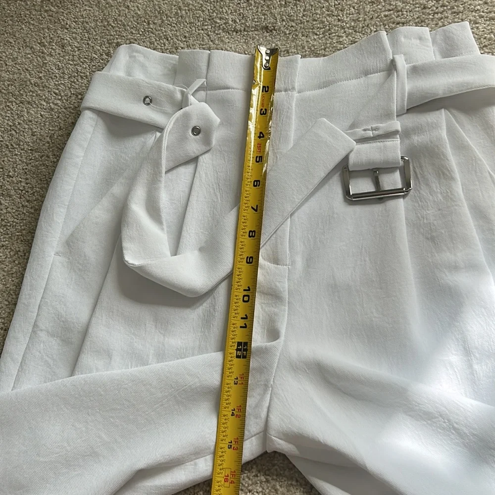 New Michael Kors belted crepe trousers